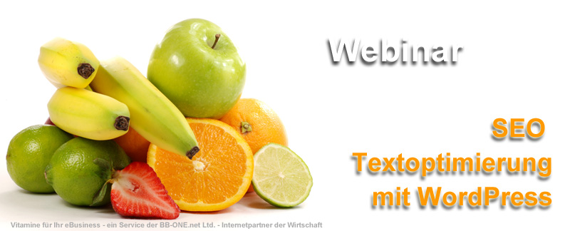 Webinar SEO Textoptimierung mit WordPress