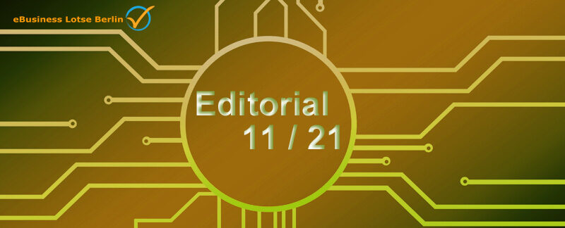 Editorial November 2021: USV für KMUs und Gerndern in Online-Texten